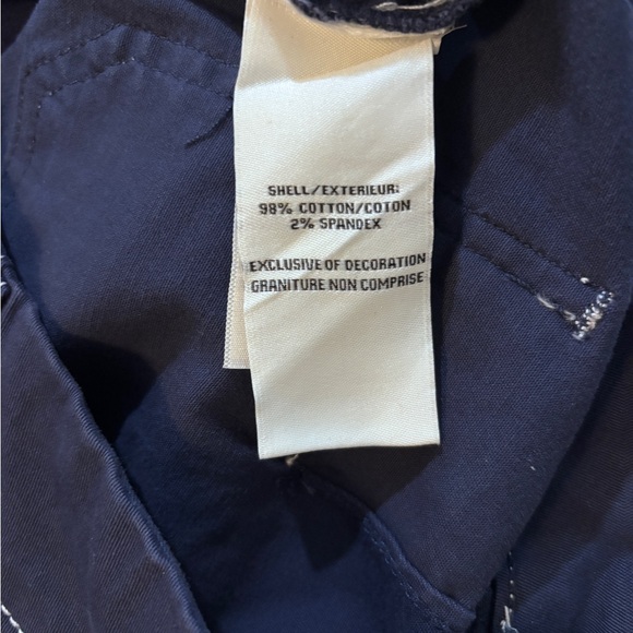 0120- NWT Bagatelle Navy Scallop Hem Embroidered Shorts 8 - Picture 12 of 13